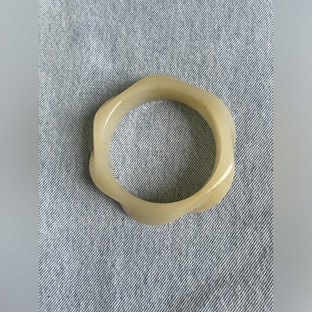 B. Collective Taupe Twist Irregular Bangle Bracelet (Boutique) | SAMPLE SALE